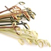 image:imageBambooMN 39 Bamboo Knotted Cocktails Hors Doeurves Sandwich Skewer Picks for Catered Events Holidays Restaurants or Buffet Party Supplies 3 Colors 300 Pieces35Inch