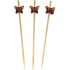 image:imageBambooMN 39 Decorative Acrylic Butterfly Bamboo Cocktail Fruit Sandwich Picks Skewers for Catered Events Holiday Restaurants or Buffets Party Supplies 300 PiecesCoffee