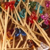 image:imageBambooMN 39 Decorative Acrylic Butterfly Bamboo Cocktail Fruit Sandwich Picks Skewers for Catered Events Holiday Restaurants or Buffets Party Supplies 300 PiecesRed