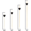 image:imageBambooMN 39 Decorative Black Heart Bamboo Cocktail Fruit Sandwich Picks Skewers for Catered Events Holidays Restaurants or Buffets Party Supplies 100 Pieces10 000 Pieces