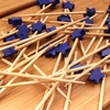 image:imageBambooMN 39 Decorative Red Star Bamboo Cocktail Fruit Sandwich Toothpicks Skewers for Catered Events Holidays Restaurants or Buffet Party Supplies 100 Pieces100