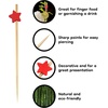 image:imageBambooMN 39 Decorative Red Star Bamboo Cocktail Fruit Sandwich Toothpicks Skewers for Catered Events Holidays Restaurants or Buffet Party Supplies 100 Pieces100