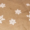 image:imageBambooMN 39 Round Christmas Tree Skirt Floor Base Cover Decoration Holiday Collection Jute Burlap Gnome Edition 2 Pieces31 Snowflake