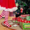 image:imageBambooMN 39 Round Christmas Tree Skirt Floor Base Cover Decoration Holiday Collection Jute Burlap Gnome Edition 2 Pieces39 Gnome