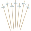 image:imageBambooMN 47 Decorative Fish Dolphin Cocktail Fruit Sandwich Bamboo Picks Skewers for Catered Events Holidays Restaurants or Buffets Party Supplies 100 Pieces1000