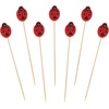 image:imageBambooMN 47 Decorative Fish Dolphin Cocktail Fruit Sandwich Bamboo Picks Skewers for Catered Events Holidays Restaurants or Buffets Party Supplies 100 Pieces100