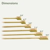 image:imageBambooMN 47 Gluten Free Food Marking Bamboo Paddle Skewer Picks for Food Drinks Appetizers  100 Pieces71 18cm