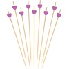 image:imageBambooMN 47 Inch Purple Heart Bamboo Food and Drink Pick Skewers for Catered Events Holidays Restaurants or Buffets Party Supplies 100 Pieces100