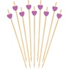image:imageBambooMN 47 Inch Purple Heart Bamboo Food and Drink Pick Skewers for Catered Events Holidays Restaurants or Buffets Party Supplies 100 Pieces100