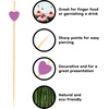 image:imageBambooMN 47 Inch Purple Heart Bamboo Food and Drink Pick Skewers for Catered Events Holidays Restaurants or Buffets Party Supplies 100 Pieces100
