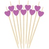 image:imageBambooMN 47 Inch Purple Heart Bamboo Food and Drink Pick Skewers for Catered Events Holidays Restaurants or Buffets Party Supplies 100 Pieces100