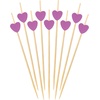image:imageBambooMN 47 Inch Purple Heart Bamboo Food and Drink Pick Skewers for Catered Events Holidays Restaurants or Buffets Party Supplies 100 Pieces100