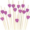 image:imageBambooMN 47 Inch Purple Heart Bamboo Food and Drink Pick Skewers for Catered Events Holidays Restaurants or Buffets Party Supplies 100 Pieces100