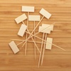 image:imageBambooMN 5 Decorative Bamboo Small Billboard Cocktail Hors Doeuvres Pick Skewer for Events Restaurants or Home Party Supplies 100 Pieces100