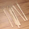 image:imageBambooMN 55 Decorative Bamboo Trident Fruit Fork Cocktail Picks for Catered Events Holidays Restaurants or Buffets Party Supplies 300 Pieces300
