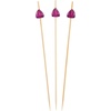 image:imageBambooMN 59 Decorative Acrylic Orange Gem End Bamboo Cocktail Fruit Sandwich Picks Skewers for Catered Events Holidays Restaurants or Buffets Party Supplies 300 PcsPurple