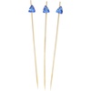 image:imageBambooMN 59 Decorative Acrylic Orange Gem End Bamboo Cocktail Fruit Sandwich Picks Skewers for Catered Events Holidays Restaurants or Buffets Party Supplies 300 PcsDark Blue