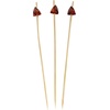 image:imageBambooMN 59 Decorative Acrylic Orange Gem End Bamboo Cocktail Fruit Sandwich Picks Skewers for Catered Events Holidays Restaurants or Buffets Party Supplies 300 PcsCoffee