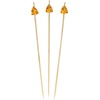 image:imageBambooMN 59 Decorative Acrylic Orange Gem End Bamboo Cocktail Fruit Sandwich Picks Skewers for Catered Events Holidays Restaurants or Buffets Party Supplies 300 PcsOrange