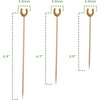 image:imageBambooMN 59 Decorative Lucky Horseshoe End Bamboo Cocktail Fruit Sandwich Picks Skewers for Catered Events Holidays Restaurants or Buffets Party Supplies 300 Pieces1000