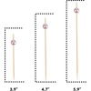 image:imageBambooMN 59 Decorative Pearl End Cocktail Fruit Sandwich Picks Skewers for Catered Events Holidays Restaurants or Buffets Party Supplies  300pcs Assort 95 Grey Pink WhiteChampagne