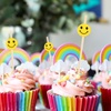 image:imageBambooMN 59 Decorative Yellow Smiley Smile Face Cocktail Sandwich Fruit Cupcake Bamboo Skewer Picks for Any Party 1000 Pieces100