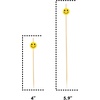 image:imageBambooMN 59 Decorative Yellow Smiley Smile Face Cocktail Sandwich Fruit Cupcake Bamboo Skewer Picks for Any Party 1000 Pieces300