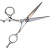 image:imageBambooMN 6 Japanese Stainless Steel 1820 Thinning Barber Shears Swivel Handle  1 Unit55 Razor Swivel