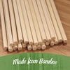 image:imageBambooMN 65 Long 6mm Thick Bamboo Semi Point Candy Apple Corn Dog Multipurpose Food Skewer 1000 Pieces100