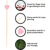 image:imageBambooMN 83 Inch Pink Heart Bamboo Food and Drink Pick Skewers for Catered Events Holidays Restaurants or Buffets Party Supplies 100 Pieces1000
