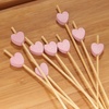 image:imageBambooMN 83 Inch Pink Heart Bamboo Food and Drink Pick Skewers for Catered Events Holidays Restaurants or Buffets Party Supplies 100 Pieces1000