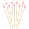 image:imageBambooMN 83 Inch Pink Heart Bamboo Food and Drink Pick Skewers for Catered Events Holidays Restaurants or Buffets Party Supplies 100 Pieces10000