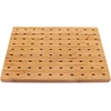 image:imageBambooMN 984 Bamboo Skewer Holder Food Display Stand Half Cut Skewers Stand w 20 Holes  Green  1 PieceRectangle  Natural