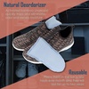 image:imageBambooMN Activated Bamboo Charcoal Odor Absorber Moisture Eliminating Shoe Inserts 100g Per Pair Black 5 PairsBlack
