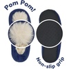 image:imageBambooMN Adult Womens Footies Slippers NonSlip Lined Home Travel Socks  Varies Style and Colors  Value PackRabbit Asst B