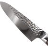 image:imageBambooMN Authentic Chinese Chef Knife Meat Cleaver 1 PieceHammered Blade Black Handle