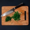image:imageBambooMN Authentic Chinese Chef Knife Meat Cleaver 1 PieceHammered Blade Black Handle