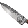 image:imageBambooMN Authentic Chinese Chef Knife Meat Cleaver 1 PieceHammered Blade Walnut Handle