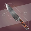 image:imageBambooMN Authentic Chinese Chef Knife Meat Cleaver 1 PieceHammered Blade Walnut Handle