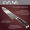 image:imageBambooMN Authentic Chinese Chef Knife Meat Cleaver 1 PieceSmooth Blade Black Handle