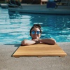image:imageBambooMN Bamboo Bath Mat for Bathroom Spa Outdoor Shower Extra Large Square 24 x 24 x 13 AntiSlip Water Resistant Coating  1 Piece1