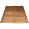 image:imageBambooMN Bamboo Bath Mat for Bathroom Spa Outdoor Shower Extra Large Square 24 x 24 x 13 AntiSlip Water Resistant Coating  1 Piece1