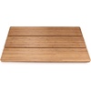 image:imageBambooMN Bamboo Bath Mat for Bathroom Spa Outdoor Shower Extra Large Square 24 x 24 x 13 AntiSlip Water Resistant Coating  1 Piece1
