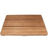 image:imageBambooMN Bamboo Bath Mat for Bathroom Spa Outdoor Shower Extra Large Square 24 x 24 x 13 AntiSlip Water Resistant Coating  1 Piece1