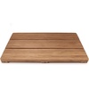 image:imageBambooMN Bamboo Bath Mat for Bathroom Spa Outdoor Shower Extra Large Square 24 x 24 x 13 AntiSlip Water Resistant Coating  1 Piece2