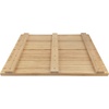 image:imageBambooMN Bamboo Bath Mat for Bathroom Spa Outdoor Shower Extra Large Square 24 x 24 x 13 AntiSlip Water Resistant Coating  1 Piece2