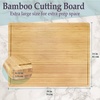 image:imageBambooMN Bamboo Burner Cover Cutting Board  3 Ply  Extra Large  GroovedFlat 30 x 24 x 075  1 Piece1