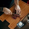 image:imageBambooMN Bamboo Burner CoverCutting Board for Viking Cooktops New Vertical Cut Large Extra Long 23x1178x075198L x 103W
