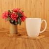 image:imageBambooMN Bamboo Coaster Set  4 x 4 Square  2 Sets of 4Round