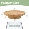 image:imageBambooMN Bamboo Coaster Set  4 x 4 Square  2 Sets of 4Round Topper  Vertical